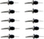 Omcan - Speed Pourer with Stainless Steel Tapered Spout/Nozzle and Black Plastic Stopper, Pack of 120 - 80850
