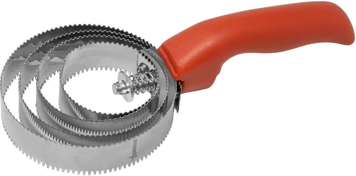 Omcan - Spiral Stainless Steel Fish Scaler With Red Plastic Handle, Pack of 10 - 47089