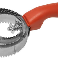 Omcan - Spiral Stainless Steel Fish Scaler With Red Plastic Handle, Pack of 10 - 47089