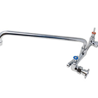 Omcan - Splash Mounted Faucet with 16″ Swing Spout and 8″ Centers - 47819