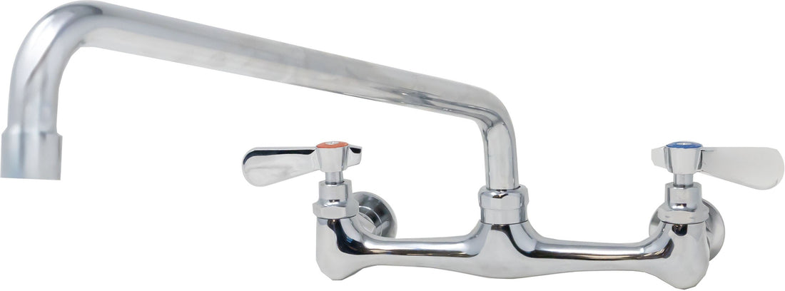 Omcan - Splash Mounted Faucet with 16″ Swing Spout and 8″ Centers, Pack of 2 - 47819