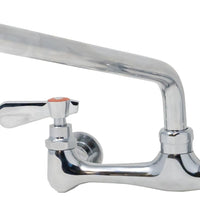 Omcan - Splash Mounted Faucet with 16″ Swing Spout and 8″ Centers, Pack of 2 - 47819