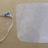 Omcan - Splash Protector Anti-Fog Disposable Full Face Shield Cover With Glasses Frame, 10 Pc Pack, Pack of 10 - 46700