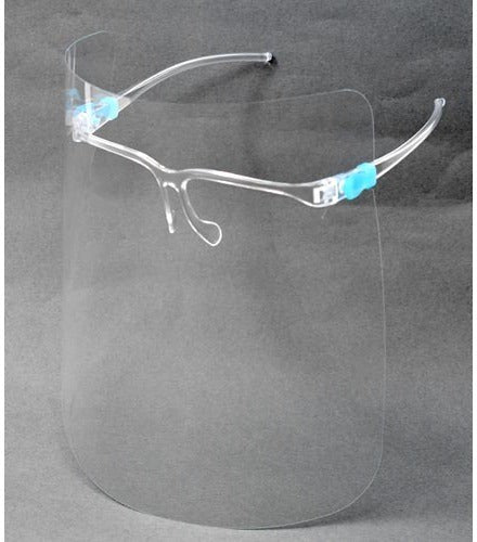 Omcan - Splash Protector Anti-Fog Disposable Full Face Shield Cover With Glasses Frame, 10 Pc Pack, Pack of 10 - 46700