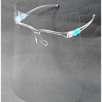 Omcan - Splash Protector Anti-Fog Disposable Full Face Shield Cover With Glasses Frame, 10 Pc Pack, Pack of 10 - 46700