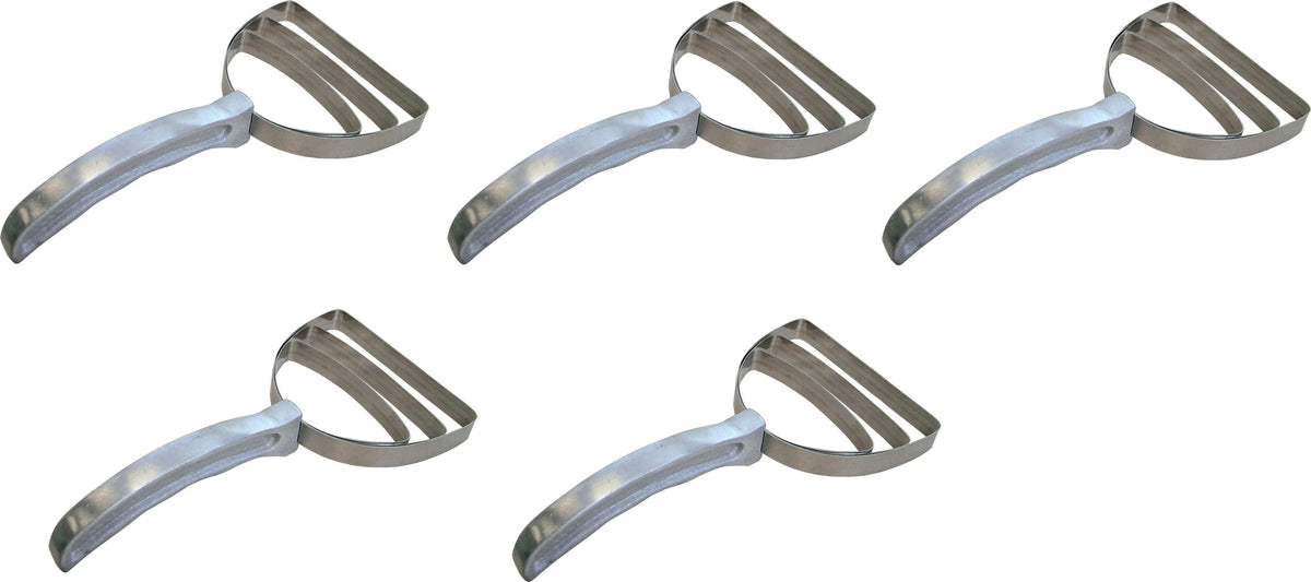 Omcan - Square Stainless Steel Meat Scraper, Pack of 10 - 10460