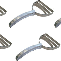 Omcan - Square Stainless Steel Meat Scraper, Pack of 10 - 10460