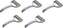 Omcan - Square Stainless Steel Meat Scraper, Pack of 10 - 10460