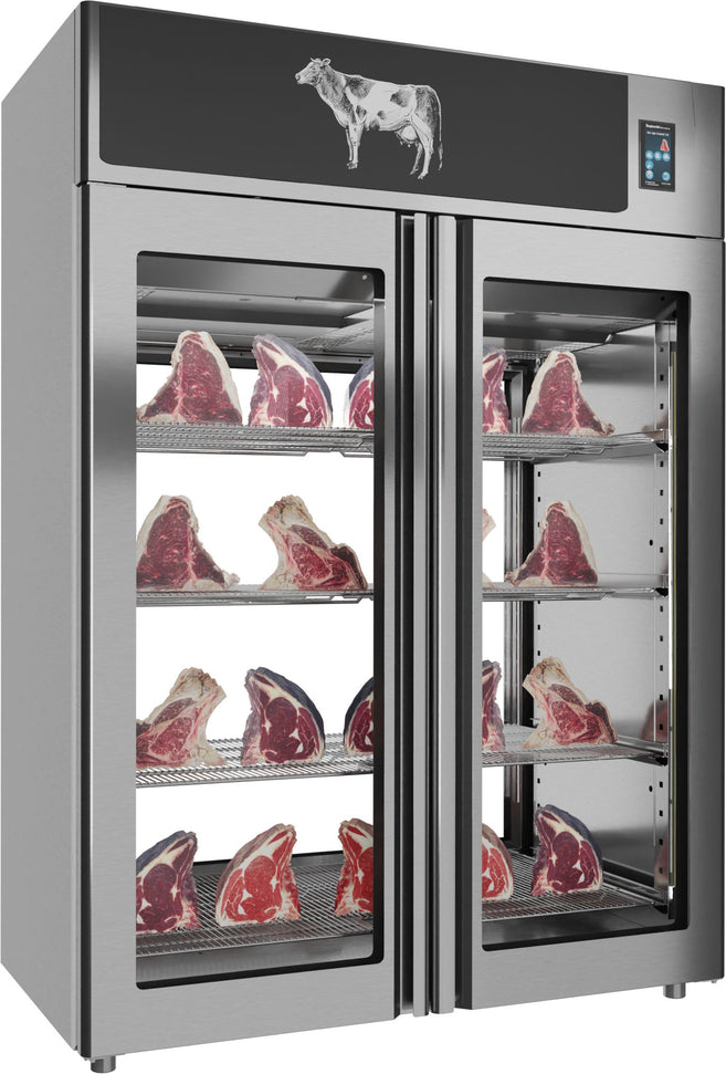 Omcan - Stagionello 1400 L Capacity Standard Meat Maturation Cabinet 3.0 Preserving and Dry Aging With 2-Glass View - MM-IT-1400-TWV