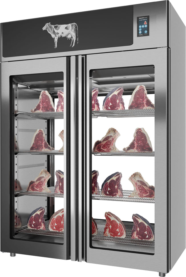 Omcan - Stagionello 1400 L Capacity Standard Meat Maturation Cabinet 3.0 Preserving and Dry Aging With 2-Glass View - MM-IT-1400-TWV