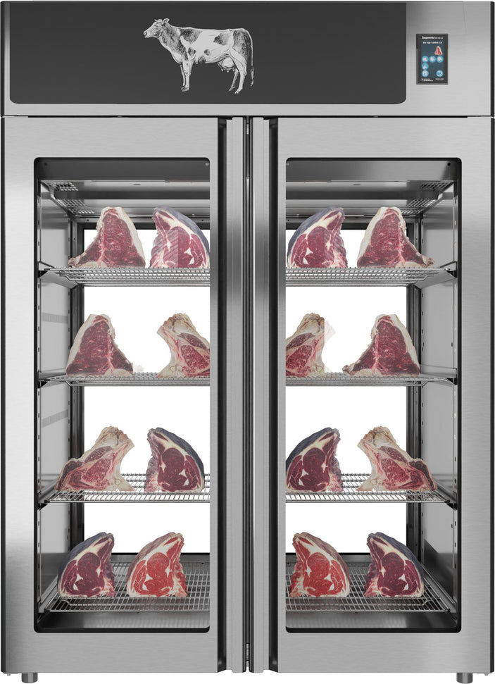 Omcan - Stagionello 1400 L Capacity Standard Meat Maturation Cabinet 3.0 Preserving and Dry Aging With 2-Glass View - MM-IT-1400-TWV