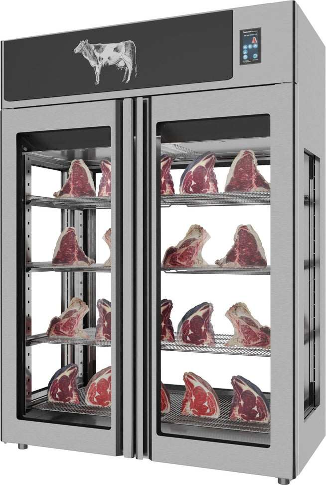 Omcan - Stagionello 1400 L Capacity Standard Twin Meat Maturation Cabinet 3.0 Preserving and Dry Aging - MM-IT-1400-TWC