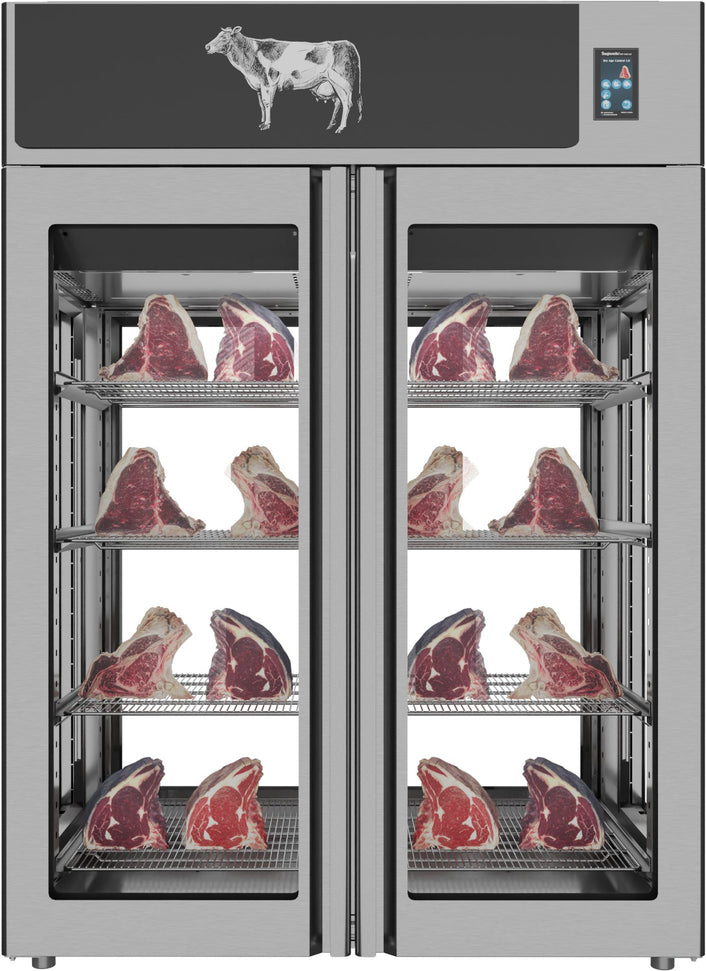 Omcan - Stagionello 1400 L Capacity Standard Twin Meat Maturation Cabinet 3.0 Preserving and Dry Aging - MM-IT-1400-TWC