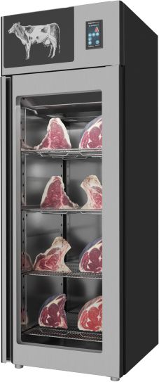 Omcan - Stagionello 700L Capacity Standard Meat Maturation Cabinet 3.0 Preserving and Dry Aging With 2 Glass View - M-IT-700-SS-V