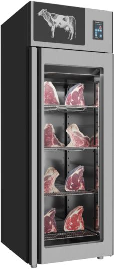 Omcan - Stagionello 700L Capacity Standard Meat Maturation Cabinet 3.0 Preserving and Dry Aging With 2 Glass View - M-IT-700-SS-V