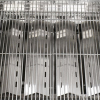 Omcan - Stainless Steel 5 Burners Propane Outdoor BBQ Grill with Top And Side Shelf - CE-CN-0036-S 1 LP