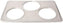 Omcan - Stainless Steel Adaptor Plates Fits 4 Qt Inset Pans with Three 6.3
