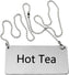 Omcan - Stainless Steel Chain 'Hot Tea' Sign, Pack of 72 - 80132