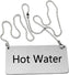 Omcan - Stainless Steel Chain 'Hot Water' Sign, Pack of 60 - 80135