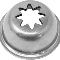 Omcan - Stainless Steel Churro Nozzles Attachment for Sausage Stuffer (Set of 4), Pack of 2 - 47701