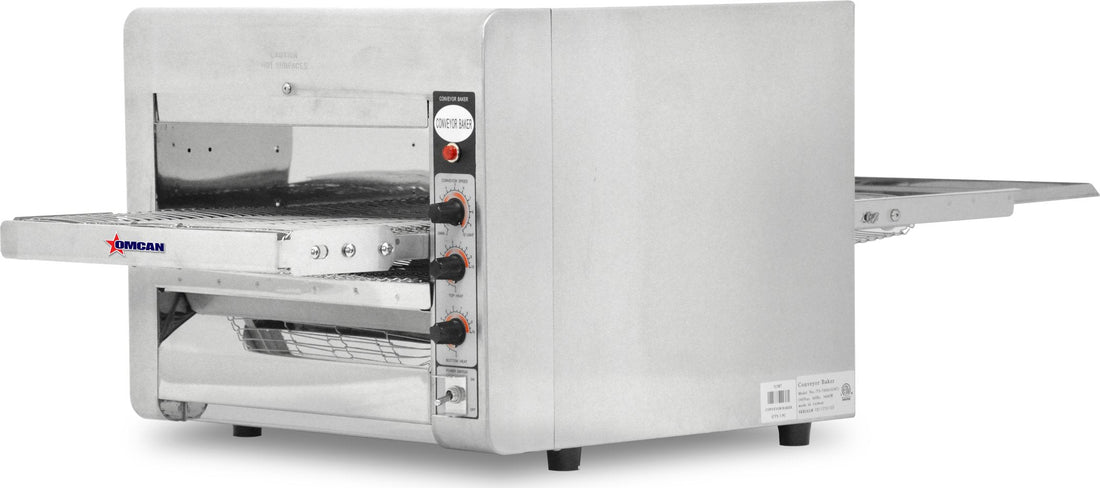 Omcan - Stainless Steel Conveyor Toaster with 14" Belt - 11387