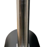 Omcan - Stainless Steel Countertop Wood Fired Pizza Oven with Black Cover - WO-CN-0018-B