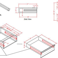 Omcan - Stainless Steel Drawer for 30" Worktables - 24579