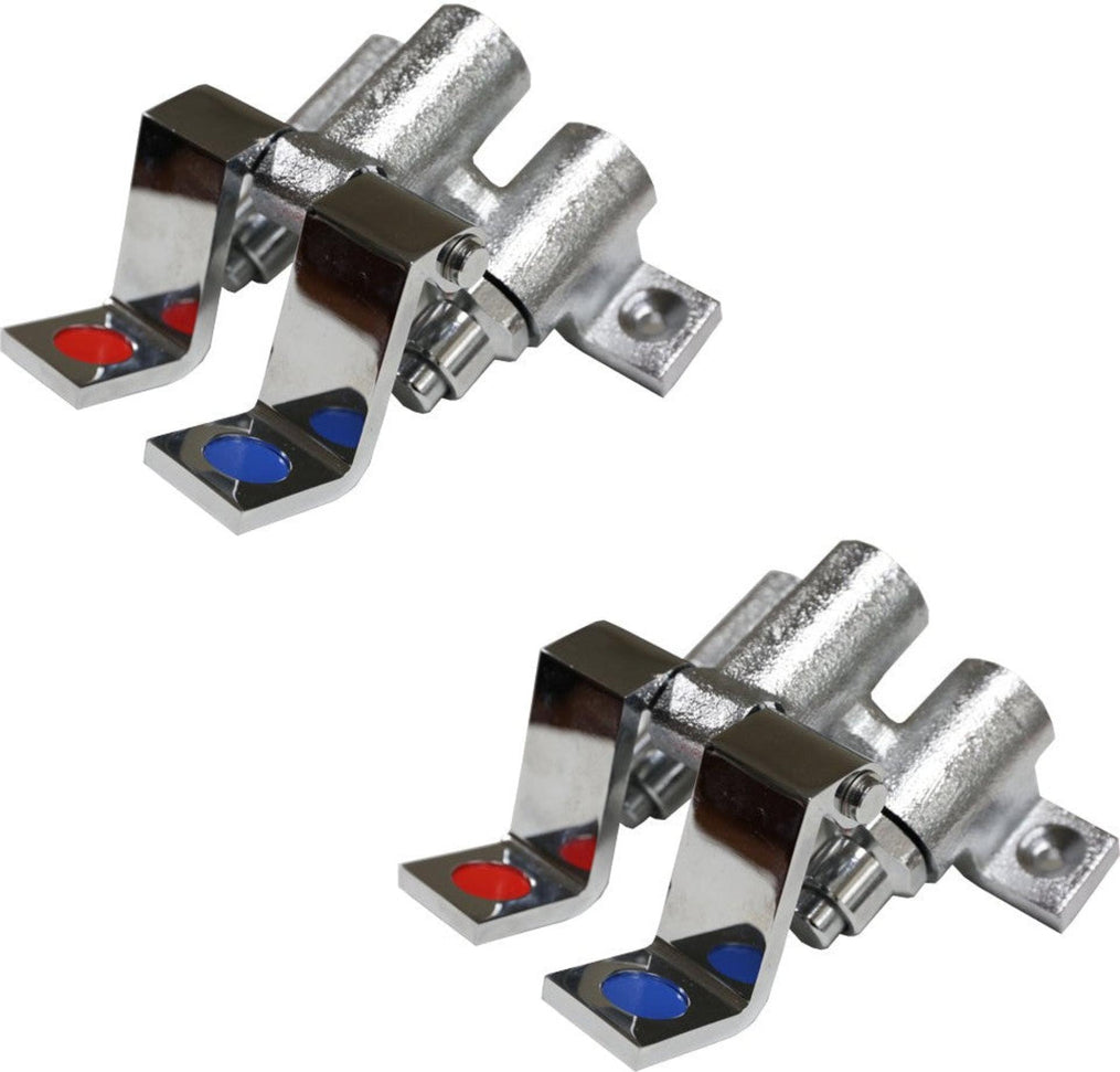 Omcan - Stainless Steel Foot Valve for Pedestal Sinks, Pack of 2 - 23521