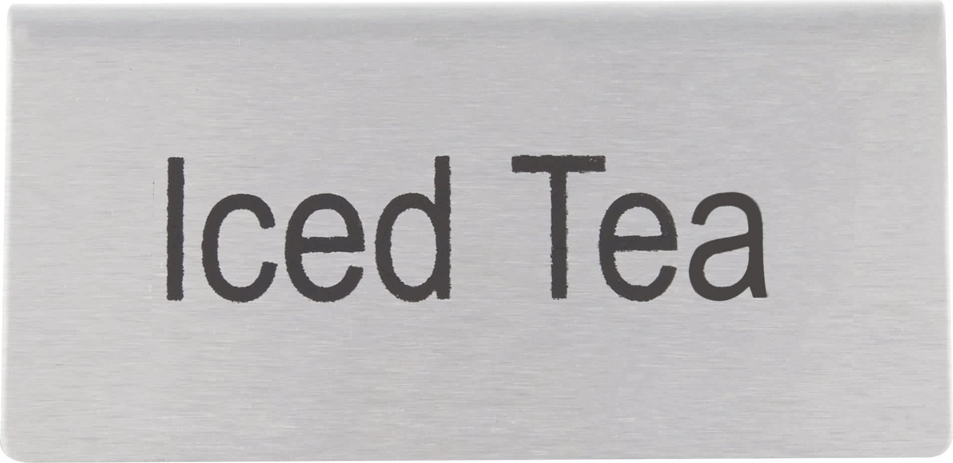 Omcan - Stainless Steel Free-Standing 'Iced Tea' Sign, 100/cs - 80141