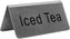 Omcan - Stainless Steel Free-Standing 'Iced Tea' Sign, Pack of 40 - 80141