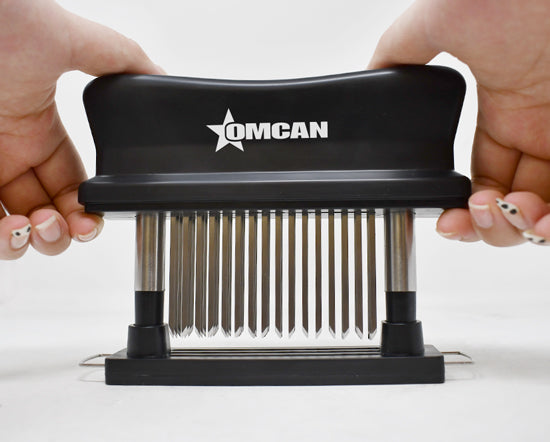 Omcan - Stainless Steel Manual Meat Tenderizer with 48 Needles, Pack of 4 - 47494