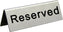 Omcan - Stainless Steel Reserved Sign - 80013