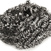 Omcan - Stainless Steel Scouring Pad, 24 Pcs/Pack, Pack of 8 - 10002