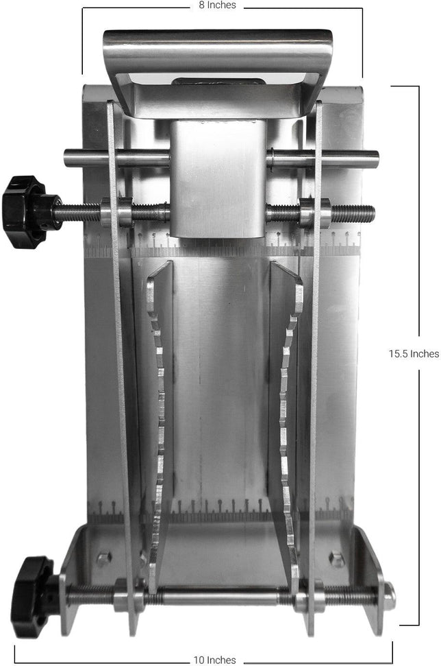 Omcan - Tabletop Stainless Steel Pineapple Guillotine Manual Cutting Machine - 48890