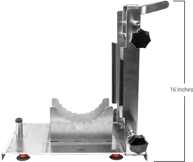 Omcan - Tabletop Stainless Steel Pineapple Guillotine Manual Cutting Machine - 48890
