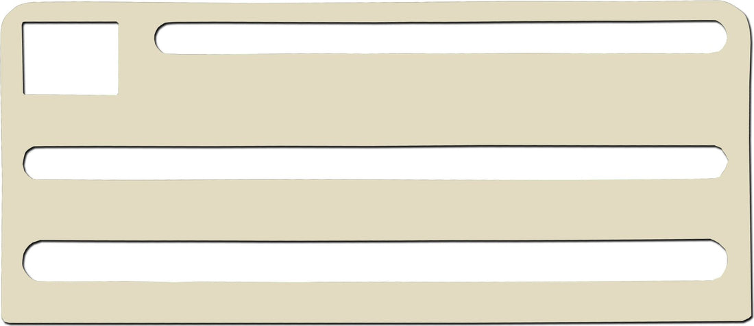 Omcan - Tan Plastic Insert For Extra Small Stainless Steel Knife Rack, Pack of 10 - 12921