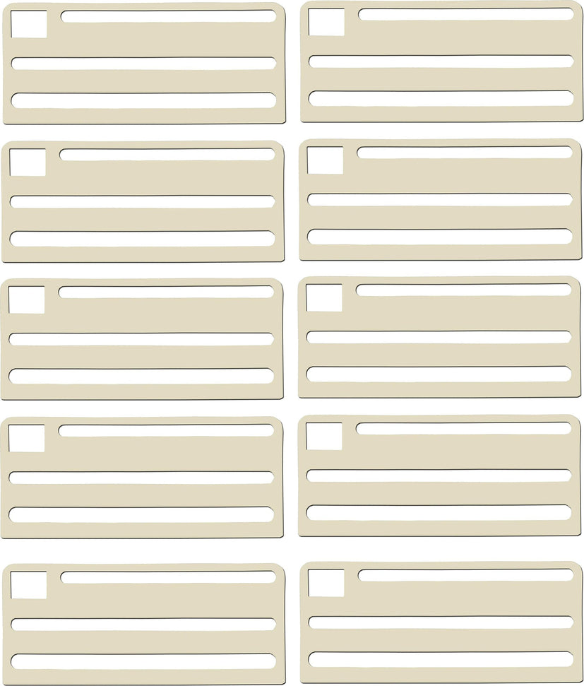 Omcan - Tan Plastic Insert For Extra Small Stainless Steel Knife Rack, Pack of 10 - 12921