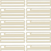 Omcan - Tan Plastic Insert For Extra Small Stainless Steel Knife Rack, Pack of 10 - 12921