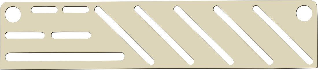 Omcan - Tan Plastic Insert For Small Stainless Steel Knife Rack, Pack of 10 - 12934