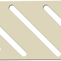 Omcan - Tan Plastic Insert For Small Stainless Steel Knife Rack, Pack of 10 - 12934