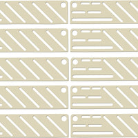 Omcan - Tan Plastic Insert For Small Stainless Steel Knife Rack, Pack of 10 - 12934
