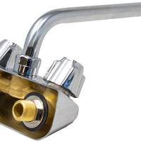 Omcan - Wall Mount Bar Sink Faucet with 10″ Swing Spout and 4″ Centers, Pack of 2 - 47821