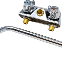 Omcan - Wall Mount Bar Sink Faucet with 10″ Swing Spout and 4″ Centers, Pack of 2 - 47821