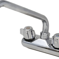 Omcan - Wall Mount Bar Sink Faucet with 10″ Swing Spout and 4″ Centers, Pack of 2 - 47821