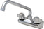 Omcan - Wall Mount Bar Sink Faucet with 10″ Swing Spout and 4″ Centers, Pack of 2 - 47821