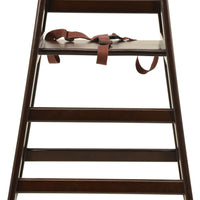 Omcan - Walnut Wood Commercial High Chair, Pack of 2 - 80611