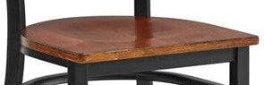 Omcan - Walnut Wood Seat For Metal Ladder Back Chairs, Pack of 2 - 69742 (Chair Frame Sold Separately)