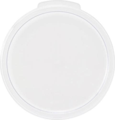 Omcan - White Cover For 2 & 4 QT Polypropylene Round Food Storage Containers, Pack of 60 - 80166