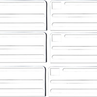 Omcan - White Plastic Insert For Extra Small Stainless Steel Knife Rack, Pack of 10 - 12923