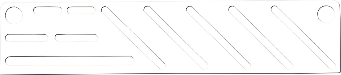 Omcan - White Plastic Insert For Small Stainless Steel Knife Rack, Pack of 10 - 12936